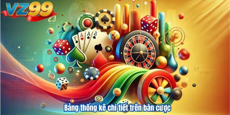 Bảng thống kê chi tiết trên bàn cược