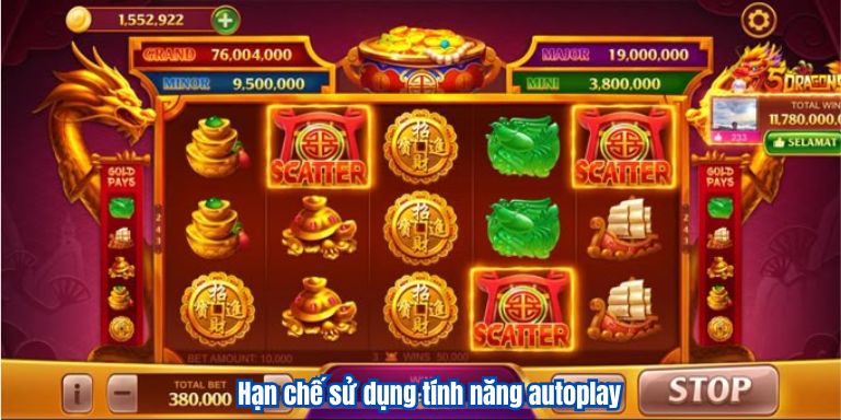 Nổ Hũ Bạch Xà VZ99 – Mẹo Chơi Cho Anh Em Nắm Chắc Phần Thắng 4 Hạn chế sử dụng tính năng autoplay